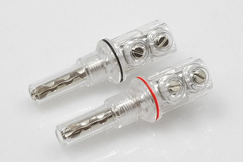 Bananenstecker BS-210R Rhodium  1 Paar